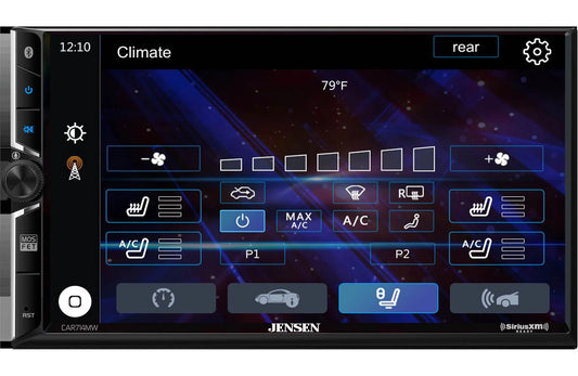 Jensen CAR714MW - 7" touchscreen, wired or wireless Apple CarPlay® and Android™ (no discs), SiriusXM satellite-ready