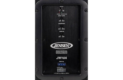 Jensen JW10A 10" powered sub woofer w/amp