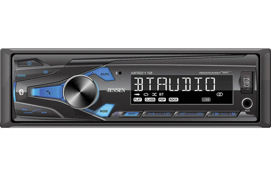 Jensen MPR2110 - Single-DIN, AM/FM, bluetooth head unit (no disc)