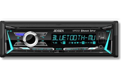 Jensen MPR2121 - Single-DIN, AM/FM, bluetooth head unit (no disc)