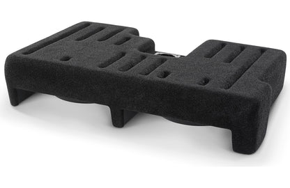 JL Audio SB-T-TUNDB3/10TW3/BK Stealthbox® Custom-fit fiberglass enclosure with two 10TW3-D8 subwoofers — fits 2007-up Toyota Tundra Double Cab