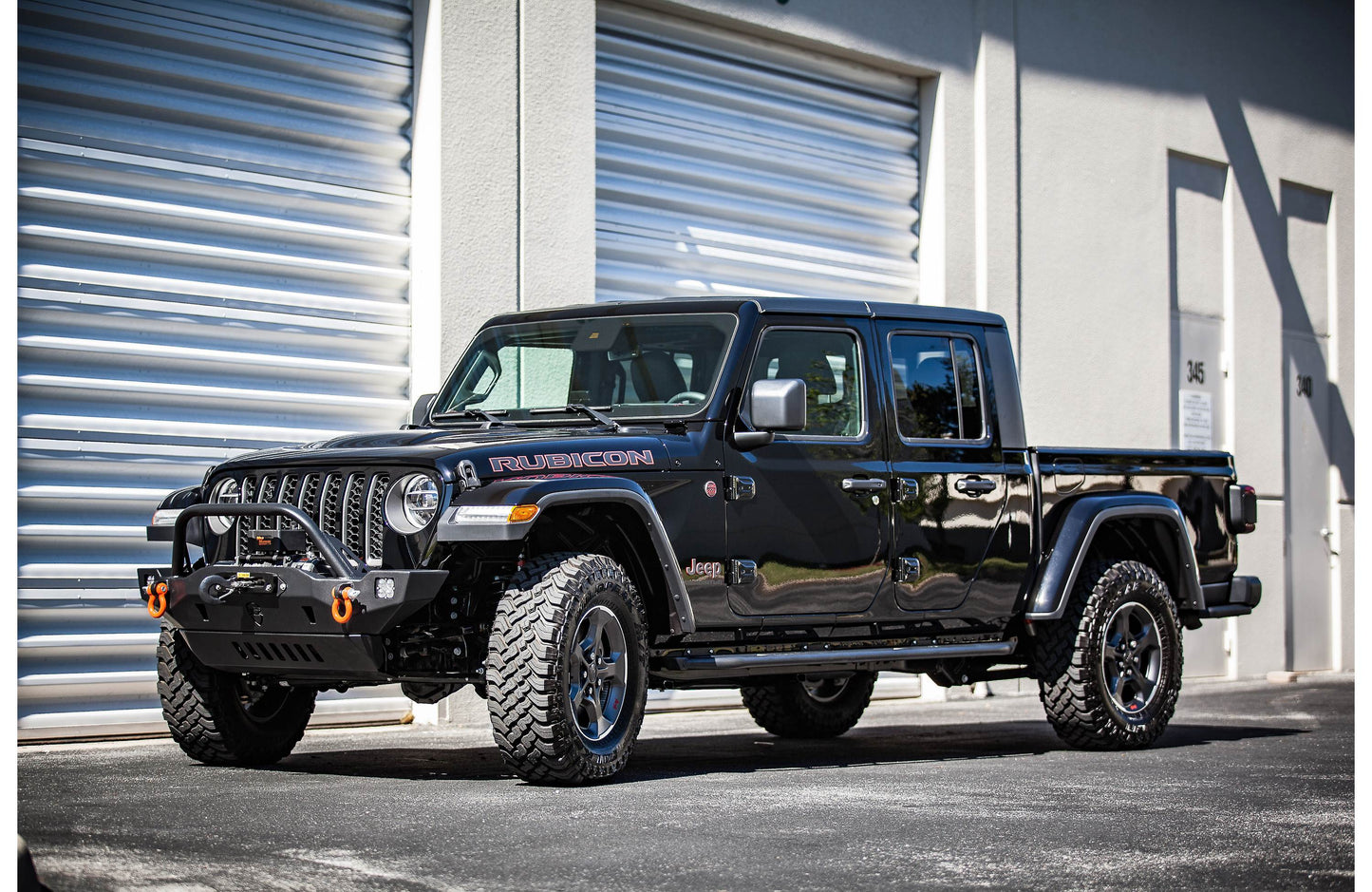 JL Audio SB-J-JTGLAD/10TW1 Stealthbox® Custom-fit fiberglass enclosure with two 10" 10TW1-4 subwoofers — fits select 2020-up Jeep Gladiator