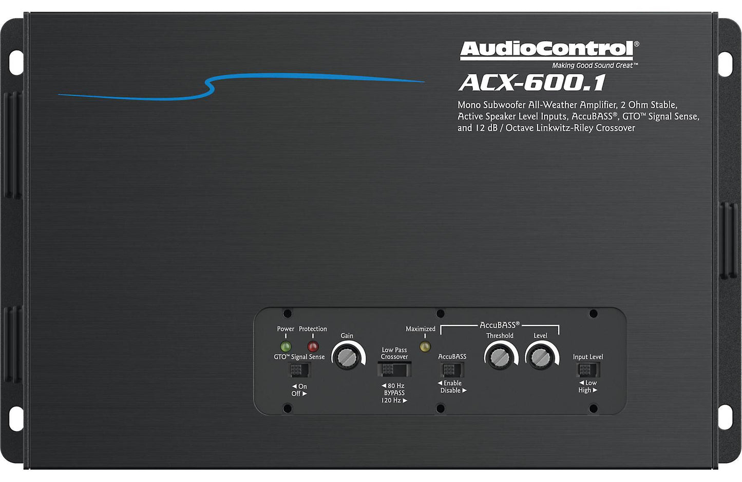 AudioControl ACX-600.1 Mono powersports/marine amplifier (600 watts RMS x 1 at 2 ohms)