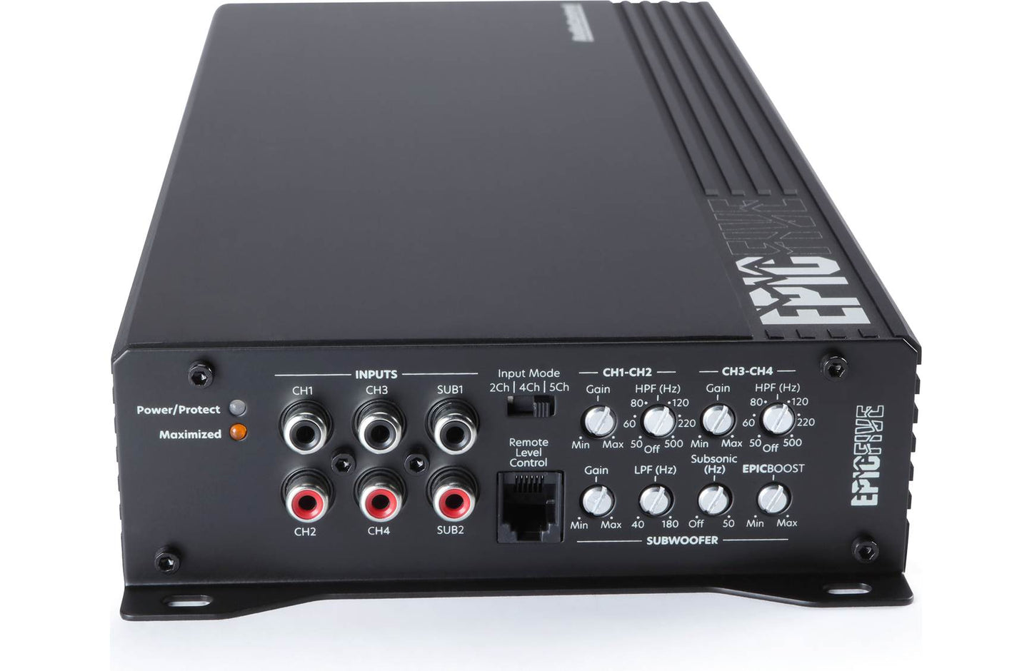 AudioControl EPICFIVE EPIC Series 5-channel car amplifier (75 watts RMS x 4 at 4 ohms + 700 watts RMS x 1 at 1 ohm)