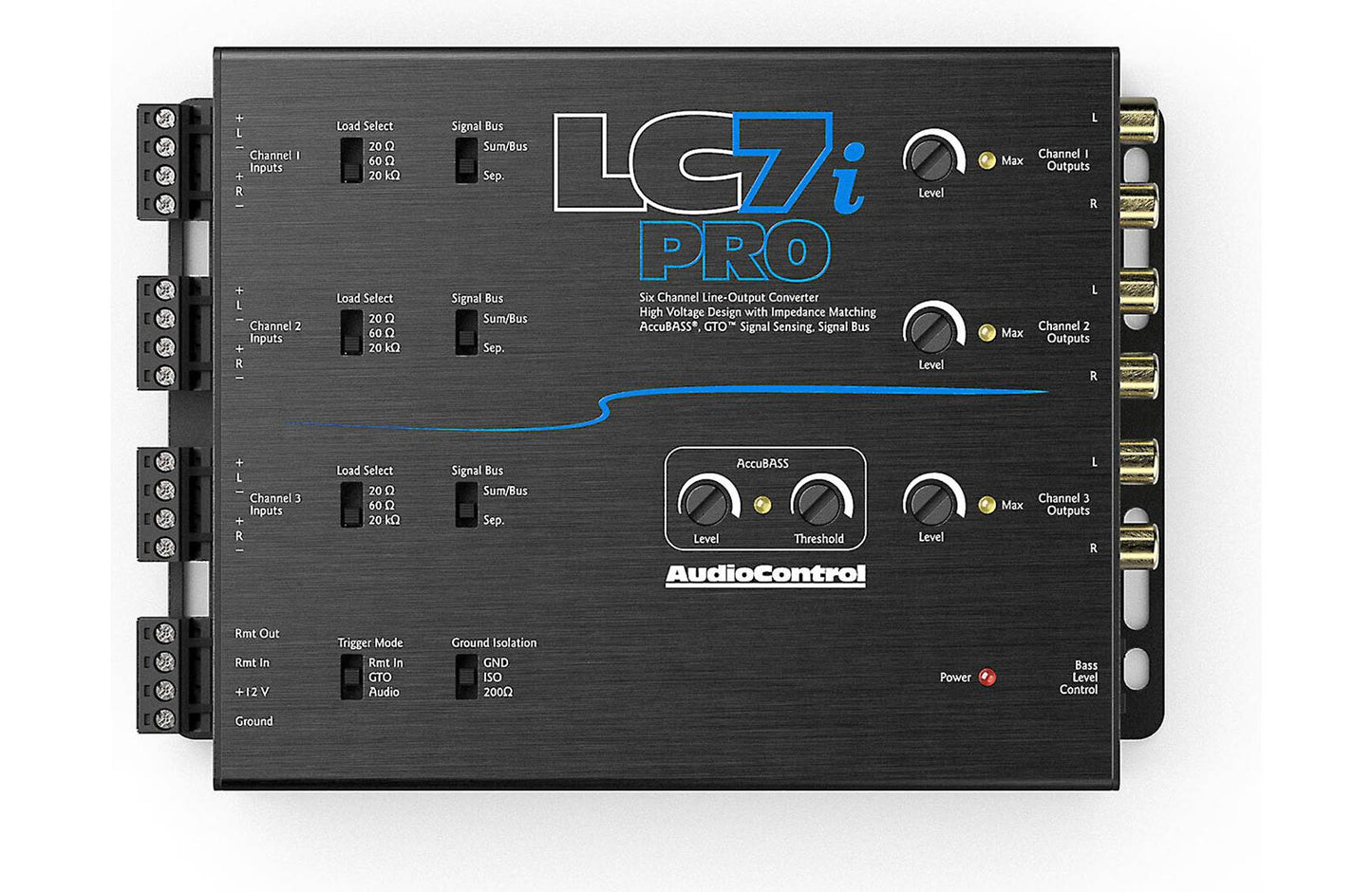 AudioControl LC7iPRO Line Output Converter 6-channel LOC with AccuBASS®