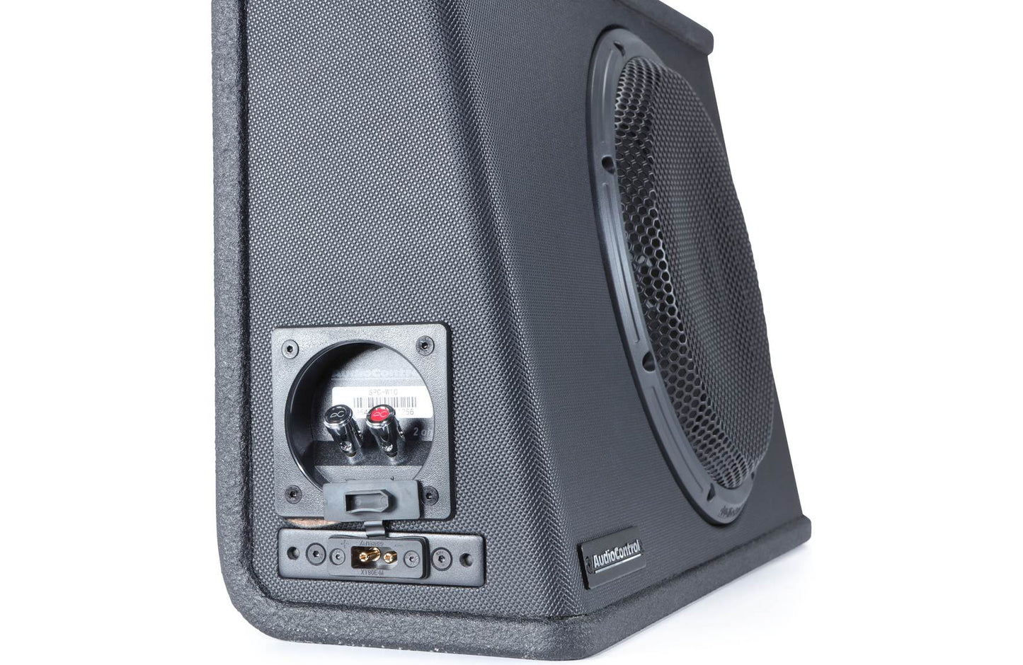 AudioControl SPC-W10 Space™ Series wedge-style enclosure w/10" 2ohm shallow-mount subwoofer