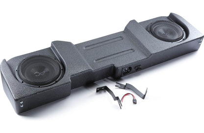 AudioControl TXGM14D10 Custom sealed enclosure with two 10" subwoofers — fits select 2014-19 Chevrolet and GMC Crew Cab trucks