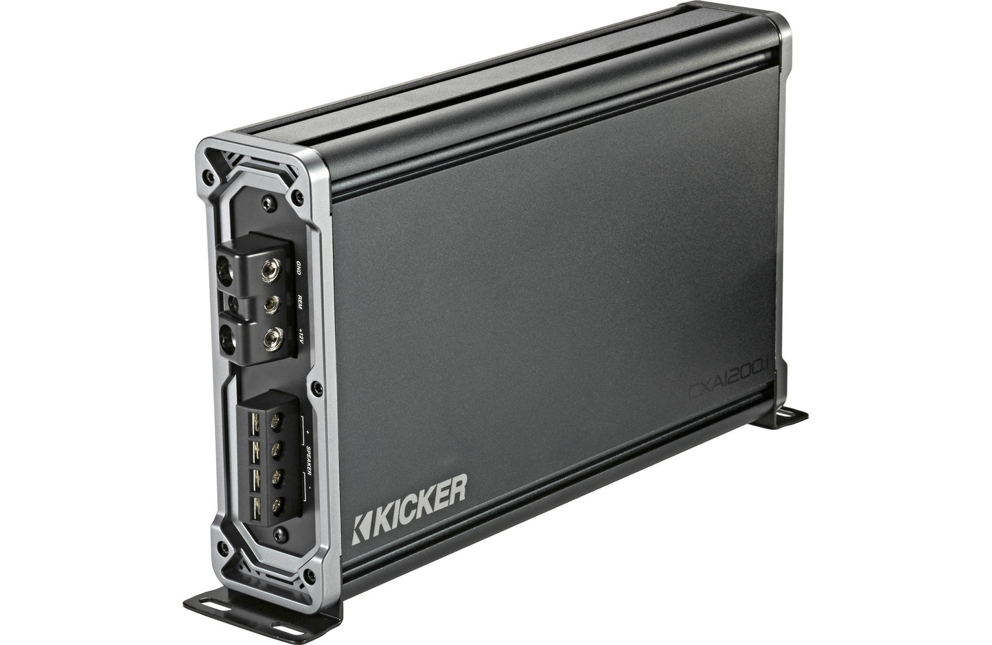 Kicker 46CXA1200.1 CX Series mono subwoofer amplifier — 1,200 watts RMS x 1 at 2 ohms