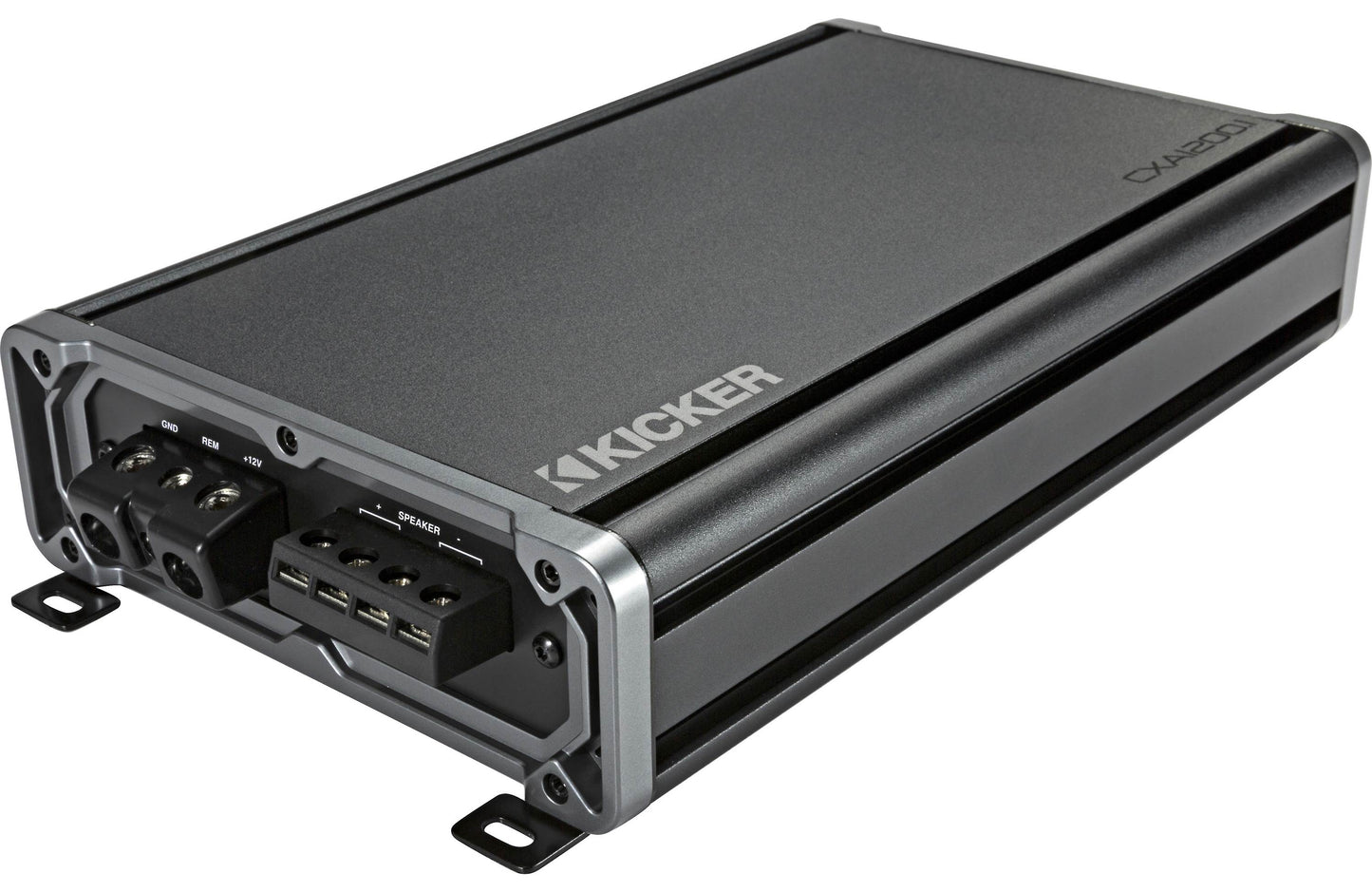 Kicker 46CXA1200.1 CX Series mono subwoofer amplifier — 1,200 watts RMS x 1 at 2 ohms