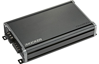 Kicker 46CXA1200.1 CX Series mono subwoofer amplifier — 1,200 watts RMS x 1 at 2 ohms