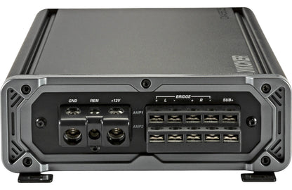 Kicker 46CXA660.5 CX Series 5-channel car amplifier — 65 watts RMS x 4 at 4 ohms + 300 watts RMS x 1 at 2 ohms