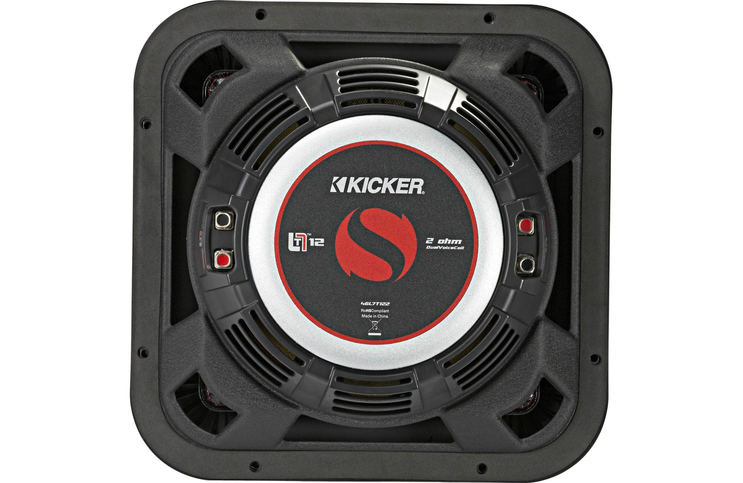 Kicker 46L7T122 Solo-Baric L7T Series shallow-mount 12" dual 2-ohm voice coil component subwoofer