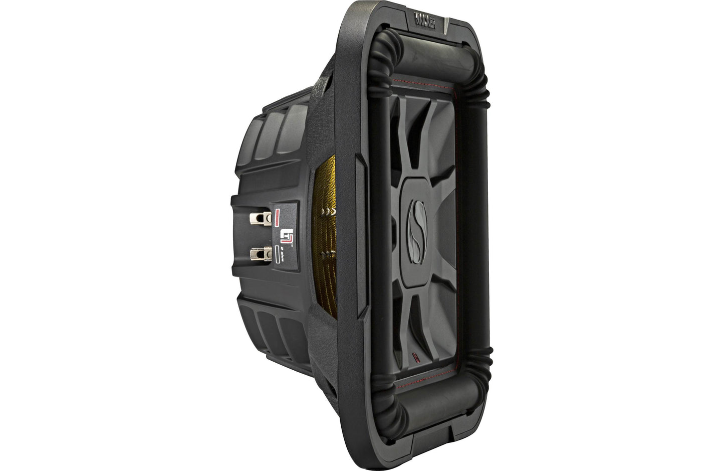Kicker 46L7T124 Solo-Baric L7T Series shallow-mount 12" dual 4-ohm voice coil component subwoofer