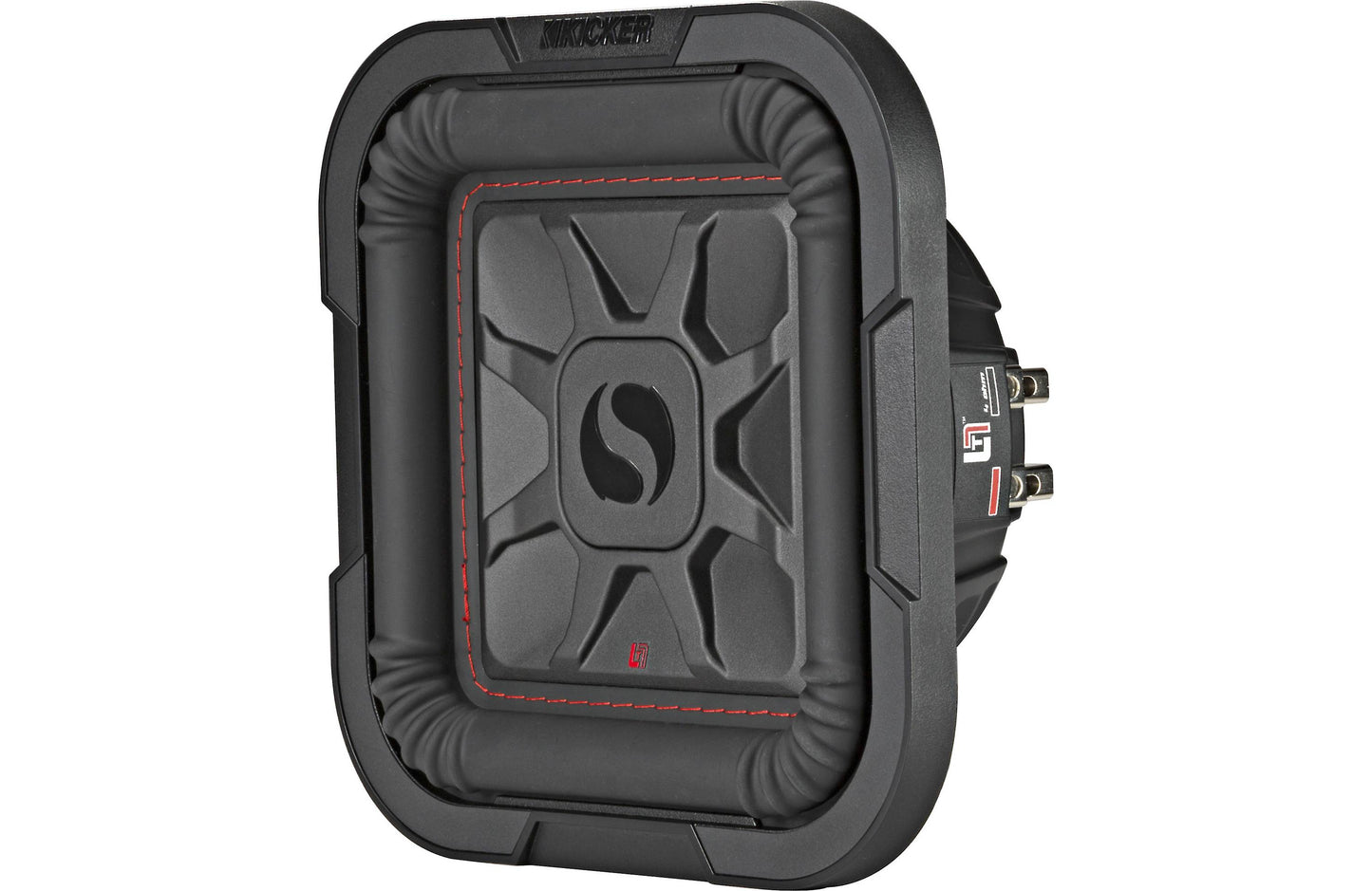 Kicker 46L7T84 L7T Series shallow-mount 8" dual 4-ohm voice coil component subwoofer