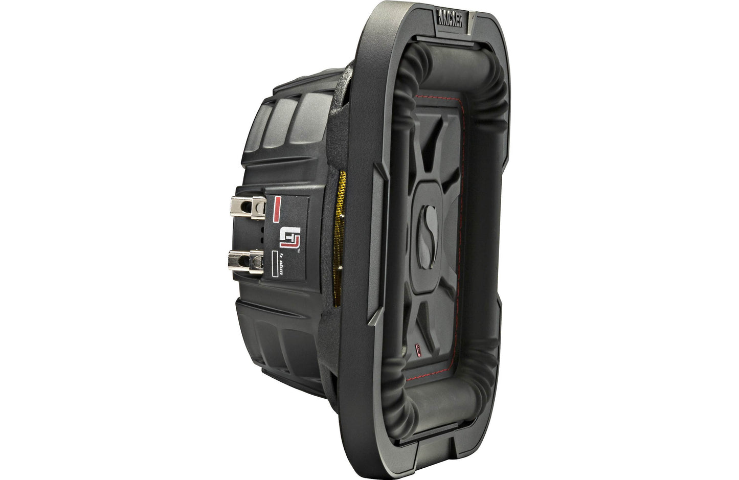 Kicker 46L7T84 L7T Series shallow-mount 8" dual 4-ohm voice coil component subwoofer