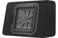 Kicker 46TL7T122 Sealed 2-ohm enclosure with single square L7T Series 12" shallow-mount subwoofer