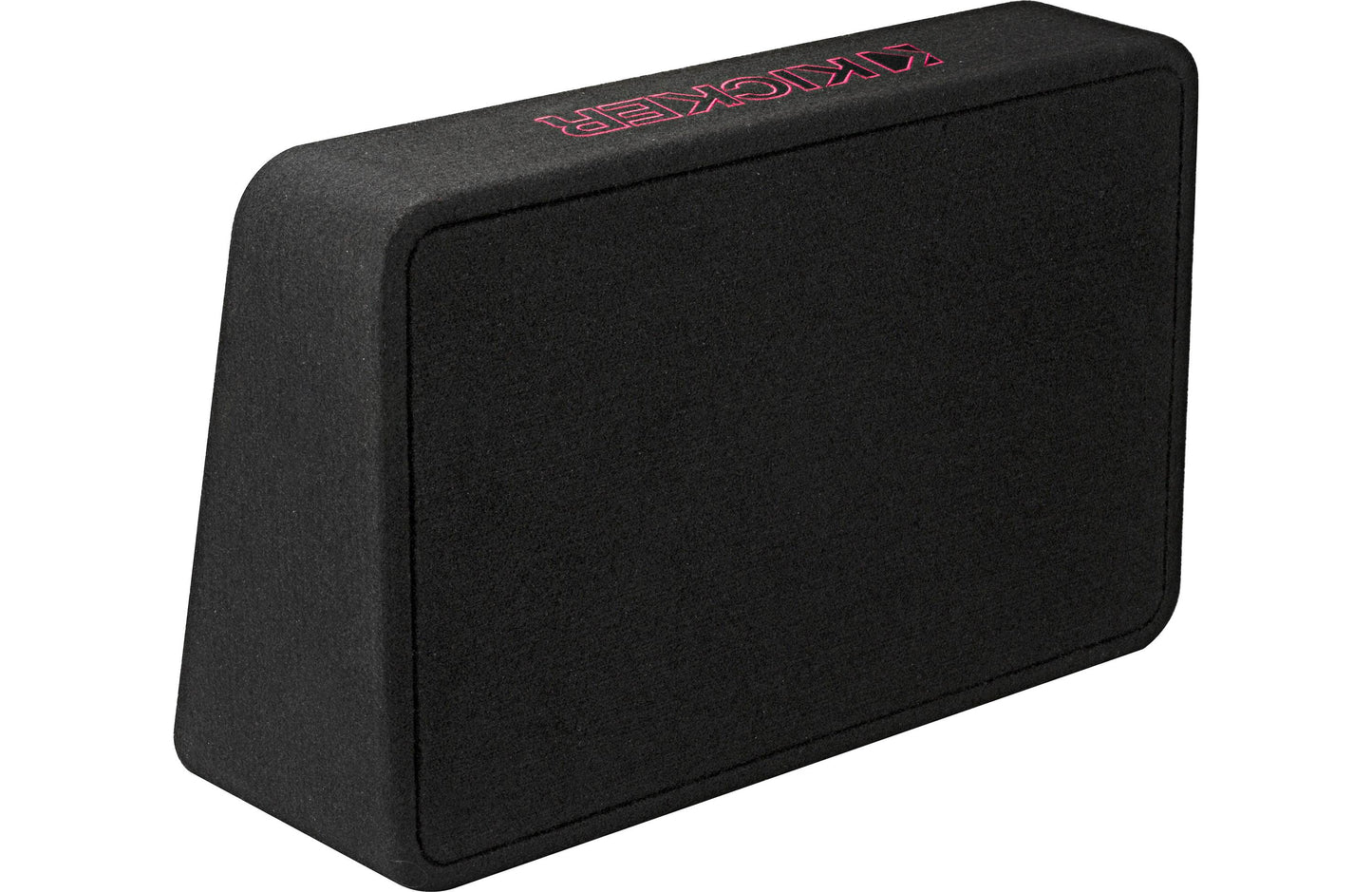 Kicker 46TL7T122 Sealed 2-ohm enclosure with single square L7T Series 12" shallow-mount subwoofer
