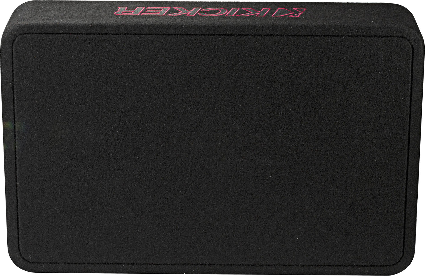Kicker 46TL7T122 Sealed 2-ohm enclosure with single square L7T Series 12" shallow-mount subwoofer