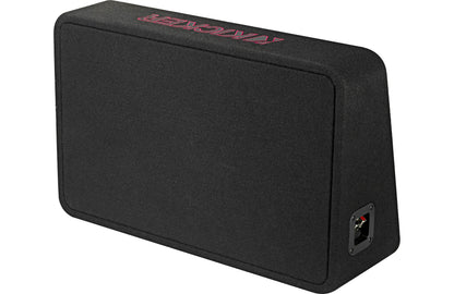 Kicker 46TL7T122 Sealed 2-ohm enclosure with single square L7T Series 12" shallow-mount subwoofer