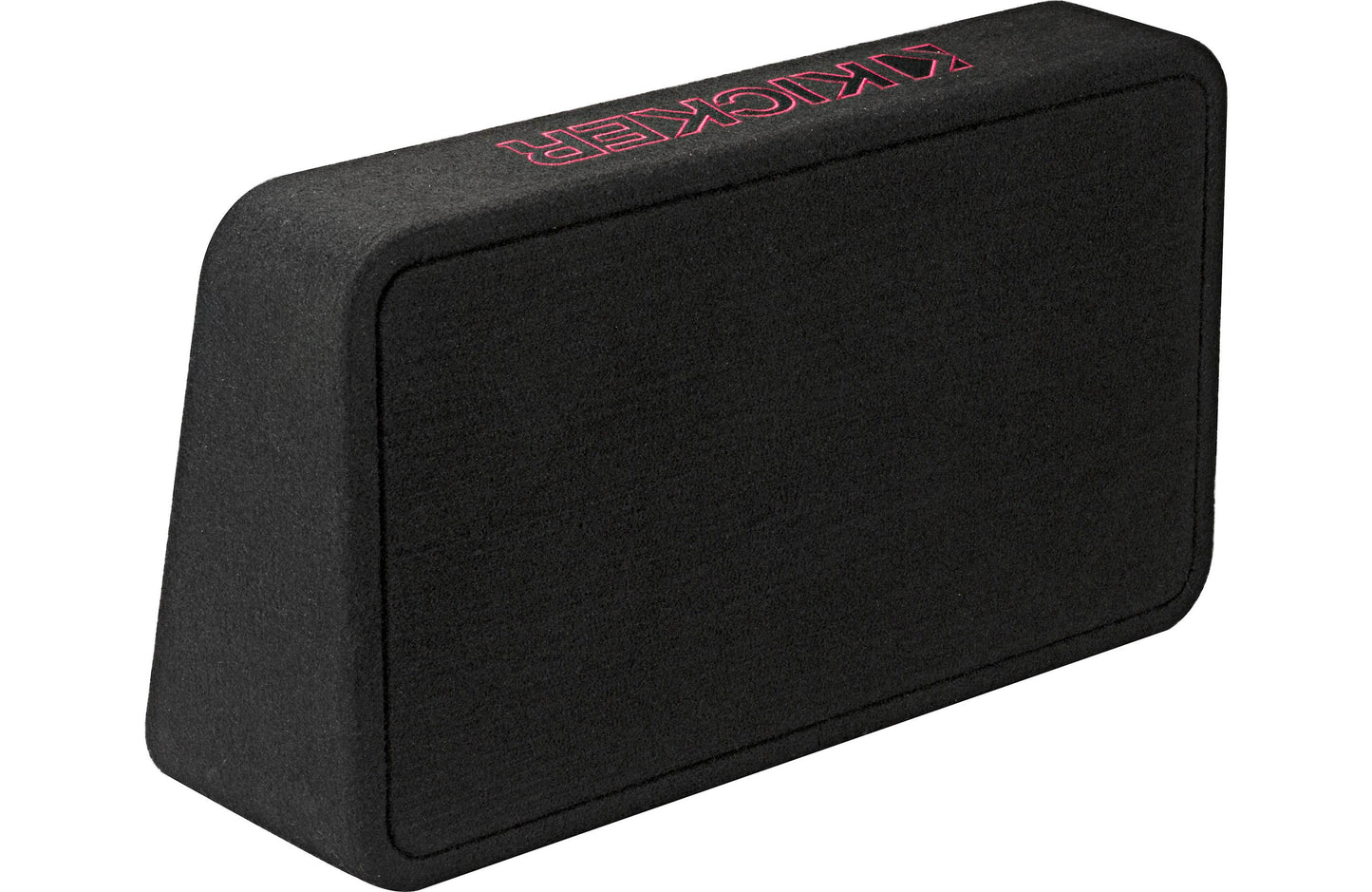 Kicker 46TL7T82 Sealed 2-ohm enclosure with single square L7T Series 8" shallow-mount subwoofer