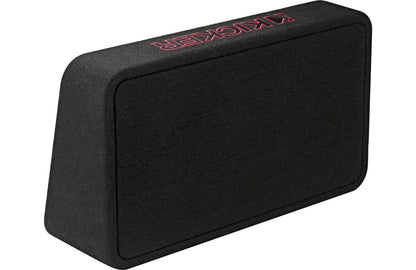 Kicker 46TL7T82 Sealed 2-ohm enclosure with single square L7T Series 8" shallow-mount subwoofer