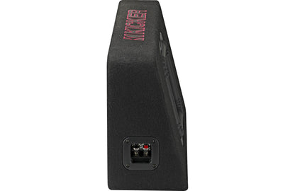 Kicker 46TL7T82 Sealed 2-ohm enclosure with single square L7T Series 8" shallow-mount subwoofer