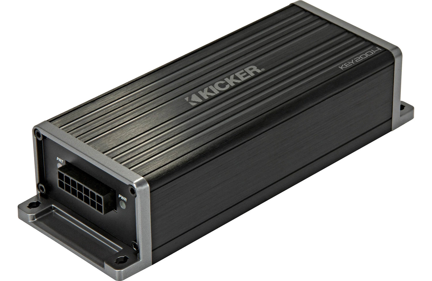 Kicker 47KEY200.4 Compact 4-channel car amplifier with automatic tuning DSP — 50 watts RMS x 4