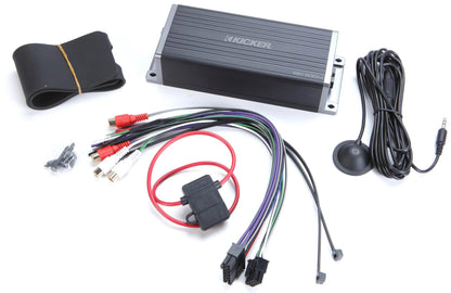 Kicker 47KEY200.4 Compact 4-channel car amplifier with automatic tuning DSP — 50 watts RMS x 4