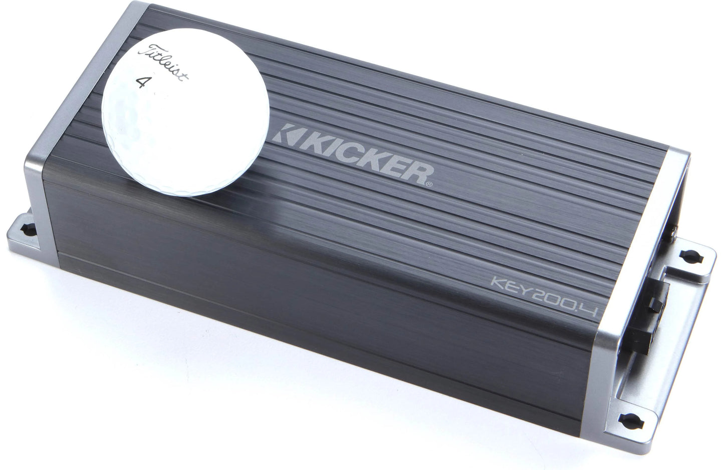 Kicker 47KEY200.4 Compact 4-channel car amplifier with automatic tuning DSP — 50 watts RMS x 4
