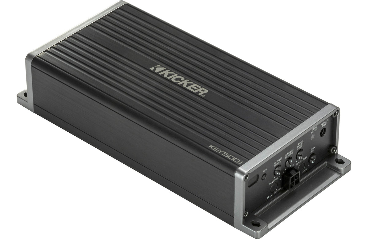 Kicker 47KEY500.1 Compact mono subwoofer amplifier with automatic tuni ...