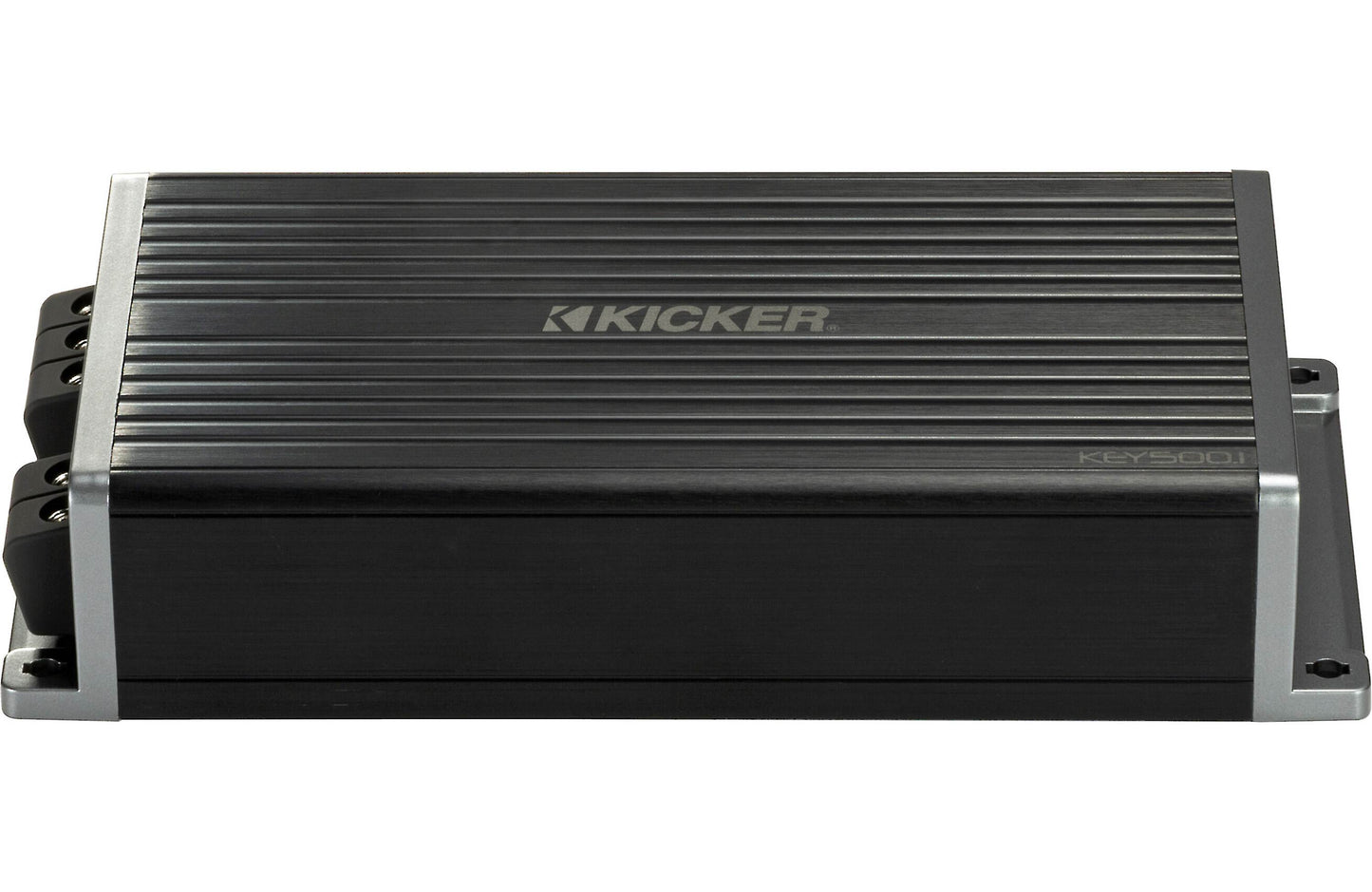 Kicker 47KEY500.1 Compact mono subwoofer amplifier with automatic tuning DSP — 500 watts RMS at 1 ohm