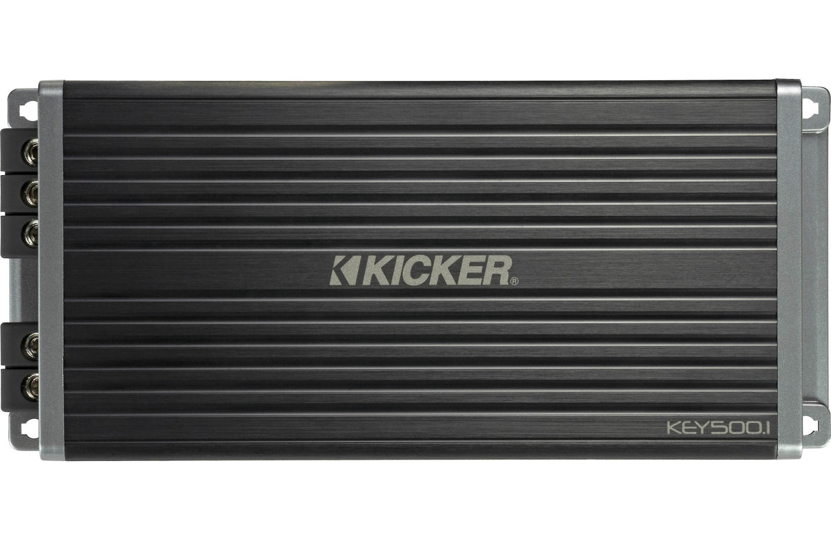 Kicker 47KEY500.1 Compact mono subwoofer amplifier with automatic tuni ...
