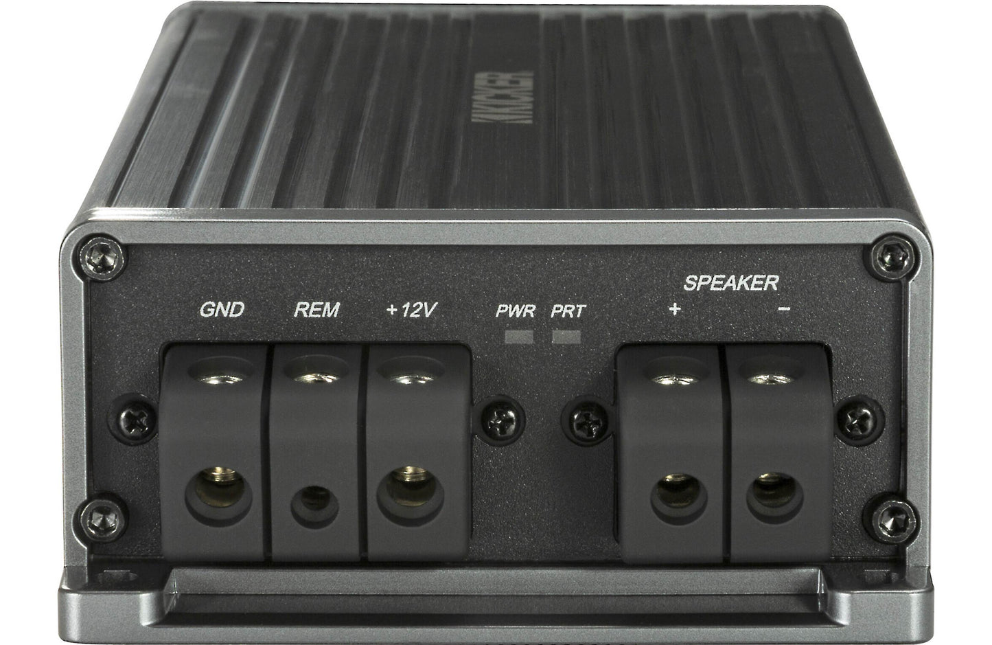 Kicker 47KEY500.1 Compact mono subwoofer amplifier with automatic tuning DSP — 500 watts RMS at 1 ohm