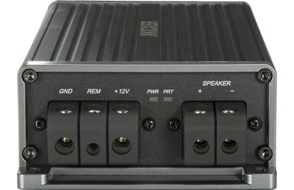 Kicker 47KEY500.1 Compact mono subwoofer amplifier with automatic tuning DSP — 500 watts RMS at 1 ohm