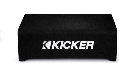 Kicker 48CDF124 Comp Series sealed downward-firing enclosure with 12" 4-ohm subwoofer