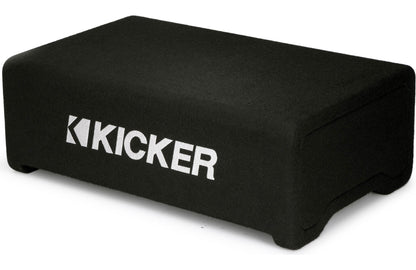 Kicker 48CDF124 Comp Series sealed downward-firing enclosure with 12" 4-ohm subwoofer
