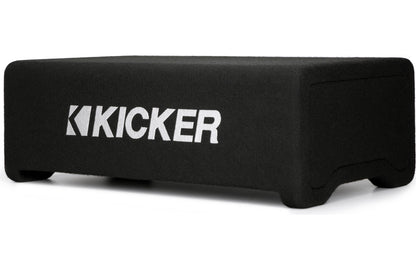 Kicker 48CDF124 Comp Series sealed downward-firing enclosure with 12" 4-ohm subwoofer