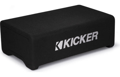 Kicker 48CDF124 Comp Series sealed downward-firing enclosure with 12" 4-ohm subwoofer