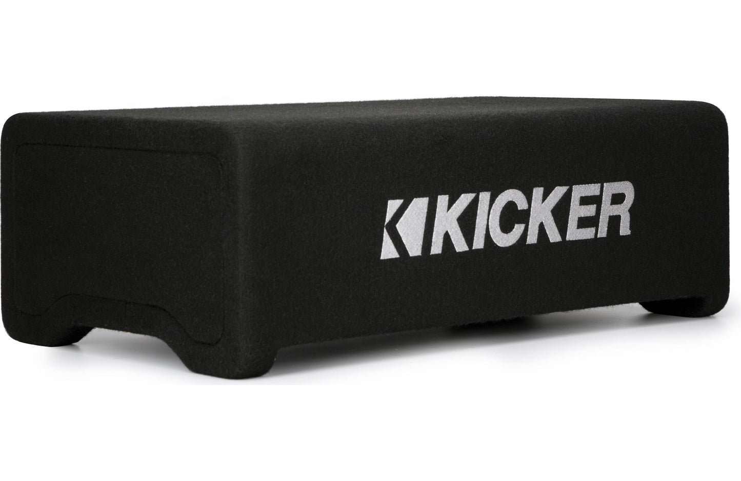 Kicker 48CDF124 Comp Series sealed downward-firing enclosure with 12" 4-ohm subwoofer