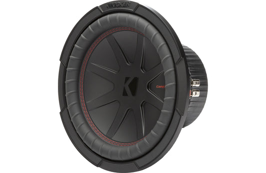 Kicker 48CWR104 CompR Series 10" subwoofer with dual 4-ohm voice coils