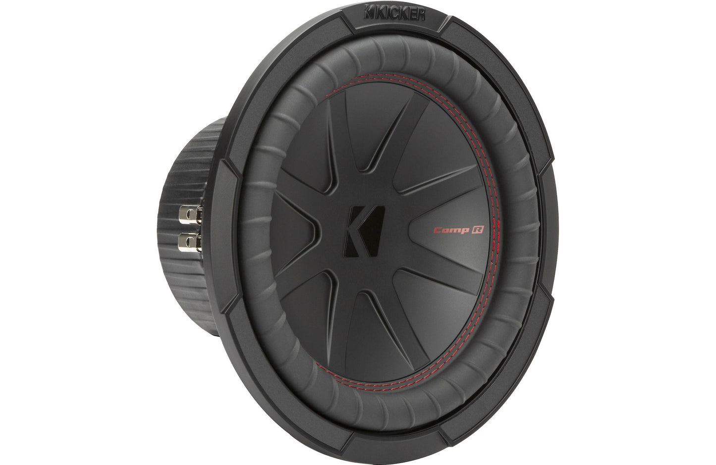 Kicker 48CWR104 CompR Series 10" subwoofer with dual 4-ohm voice coils