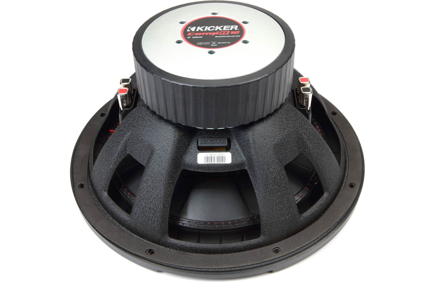 Kicker 48CWR122 CompR Series 12" subwoofer with dual 2-ohm voice coils