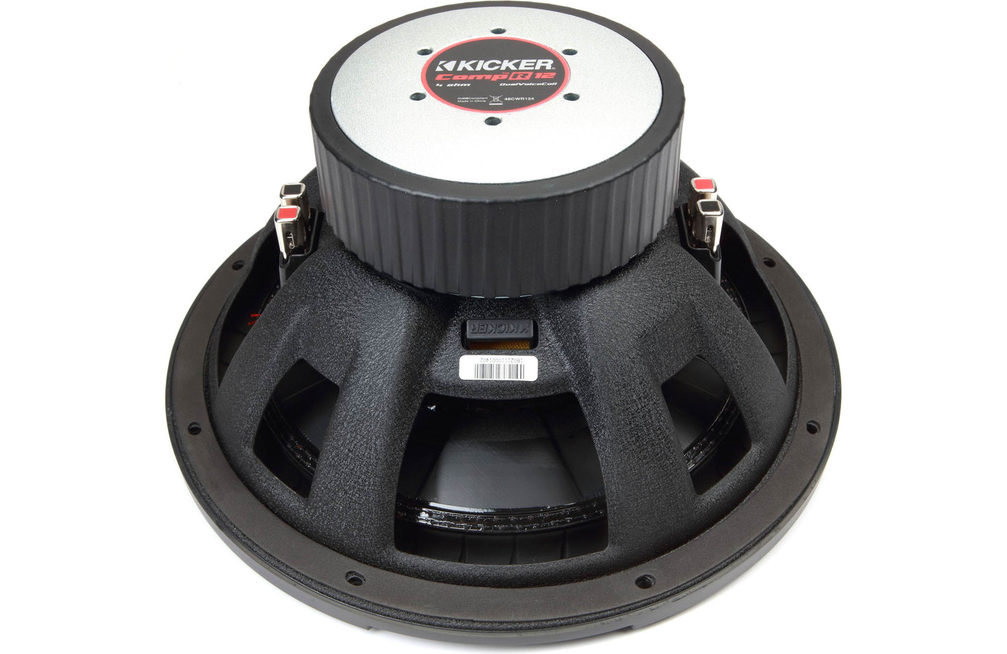 Kicker 48CWR124 CompR Series 12" subwoofer with dual 4-ohm voice coils
