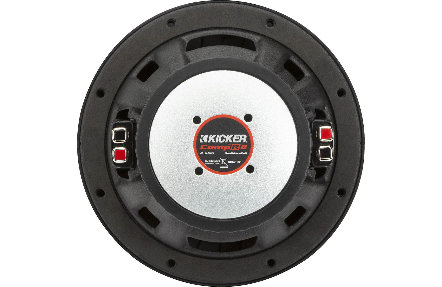 Kicker 48CWR82 CompR Series 8" subwoofer with dual 2-ohm voice coils