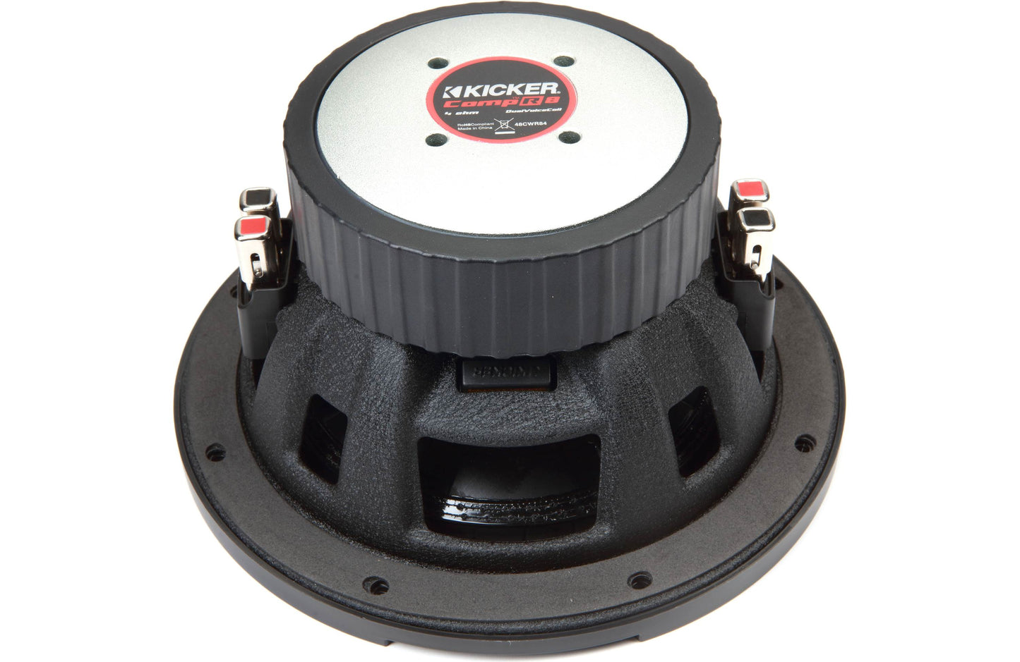 Kicker 48CWR84 CompR Series 8" subwoofer with dual 4-ohm voice coils