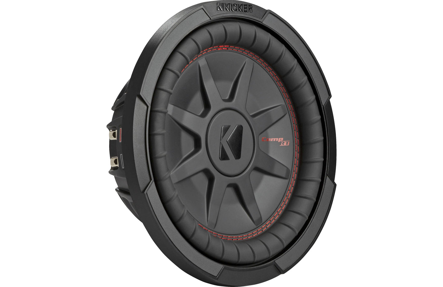 Kicker 48TCWRT102 CompRT Series shallow-mount 10" subwoofer with dual 2-ohm voice coils