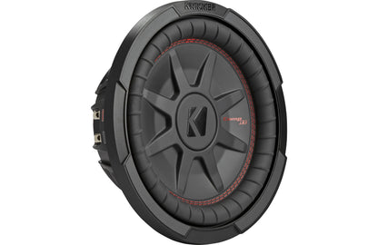 Kicker 48TCWRT102 CompRT Series shallow-mount 10" subwoofer with dual 2-ohm voice coils