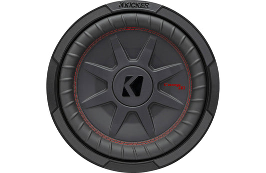 Kicker 48TCWRT102 CompRT Series shallow-mount 10" subwoofer with dual 2-ohm voice coils
