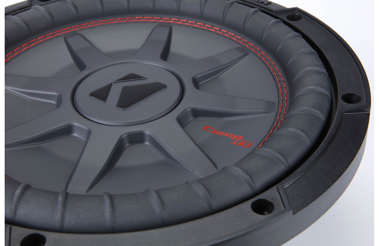 Kicker 48CWRT104 CompRT Series shallow-mount 10" subwoofer with dual 4-ohm voice coils