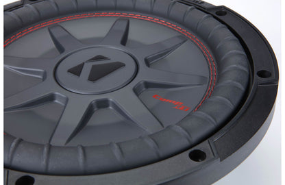 Kicker 48CWRT104 CompRT Series shallow-mount 10" subwoofer with dual 4-ohm voice coils